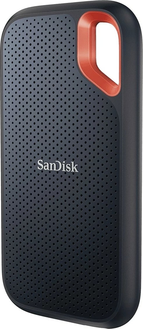 Disk i jashtëm SanDisk Extreme Portable, 1 TB, USB Type-C, 3.2 Gen 2, 1050 MB/s, Mbrojtje me fjalëkalim, E zezë