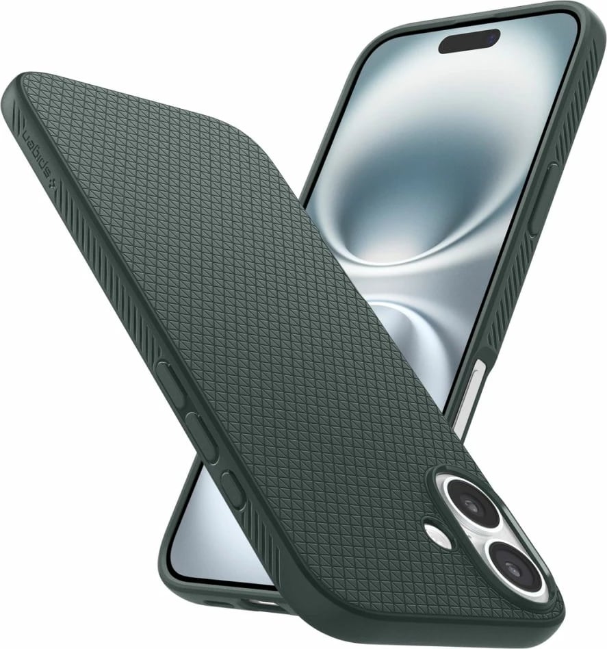 Mbështjellës Spigen Liquid Air për iPhone 16, Gjelbër