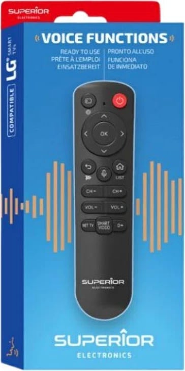 Telekomandë universale Bluetooth Superior Electronics SUPTBB001 për LG, e zezë