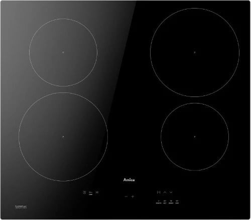 Pllakë gatimi me induksion Amica PIH6540PHTULN 3.0, 4 zona, e zezë