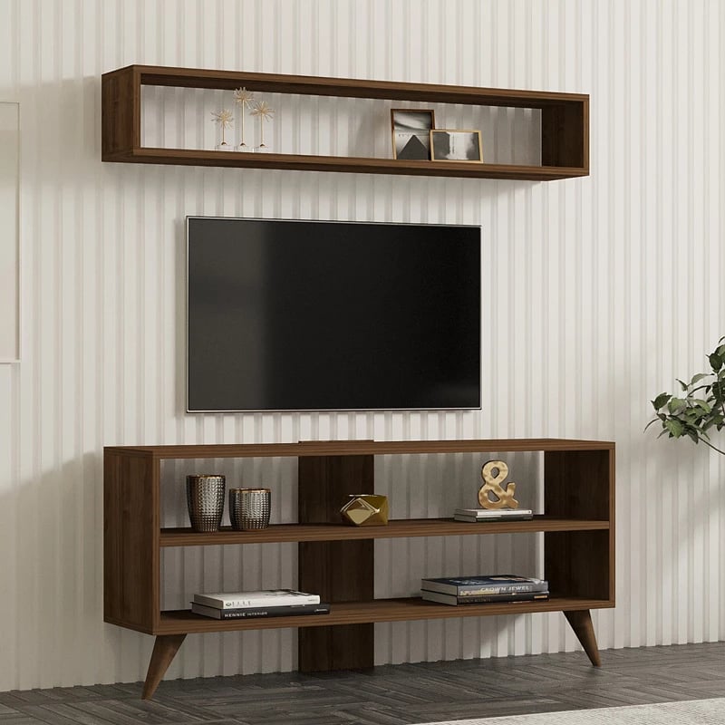 Set për dhomë ndeje Prestige, ngjyrë arre, 120x29.6x50cm