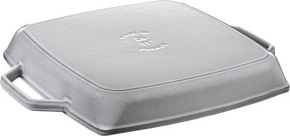 Tigan grill Staub 28cm, katror, gize, grafit-gri
