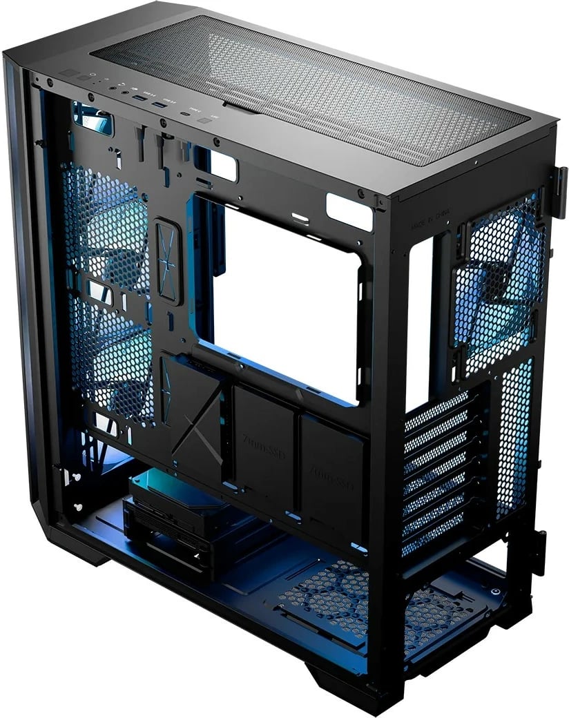 Kasë MODECOM Horizon ARGB Flow Midi, E-ATX, 4 ventilatorë ARGB, Xham i temperuar, e zezë