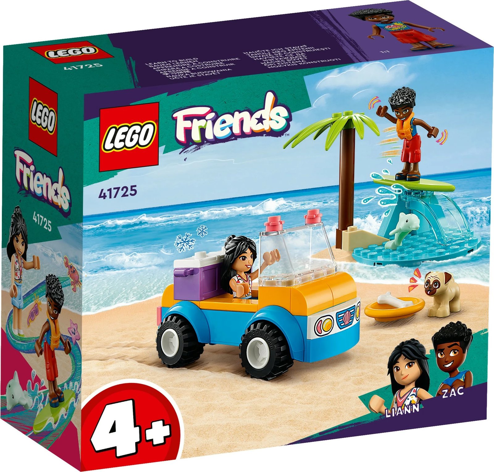 Set ndërtimi LEGO Friends Beach Buggy Fun, 61 pjesë, shumëngjyrësh