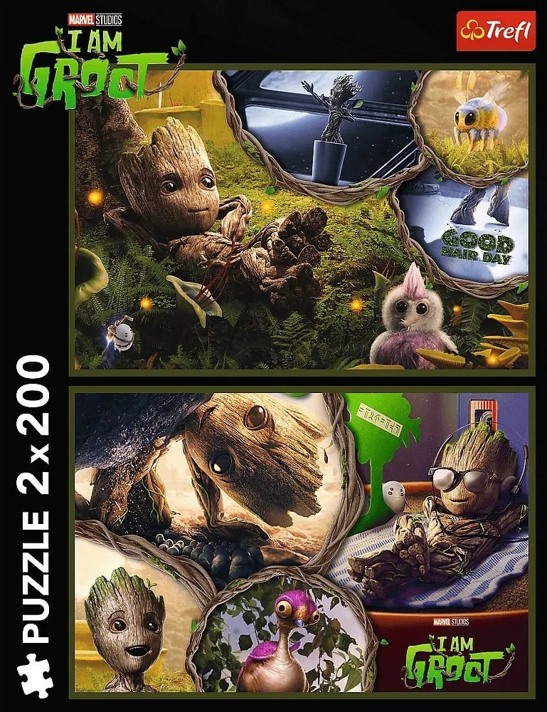 Puzzle Trefl Marvel I am Groot 2x200 pjesë, për fëmijë Puzzle Trefl Marvel I am Groot 2x200 pjesë, për fëmijë