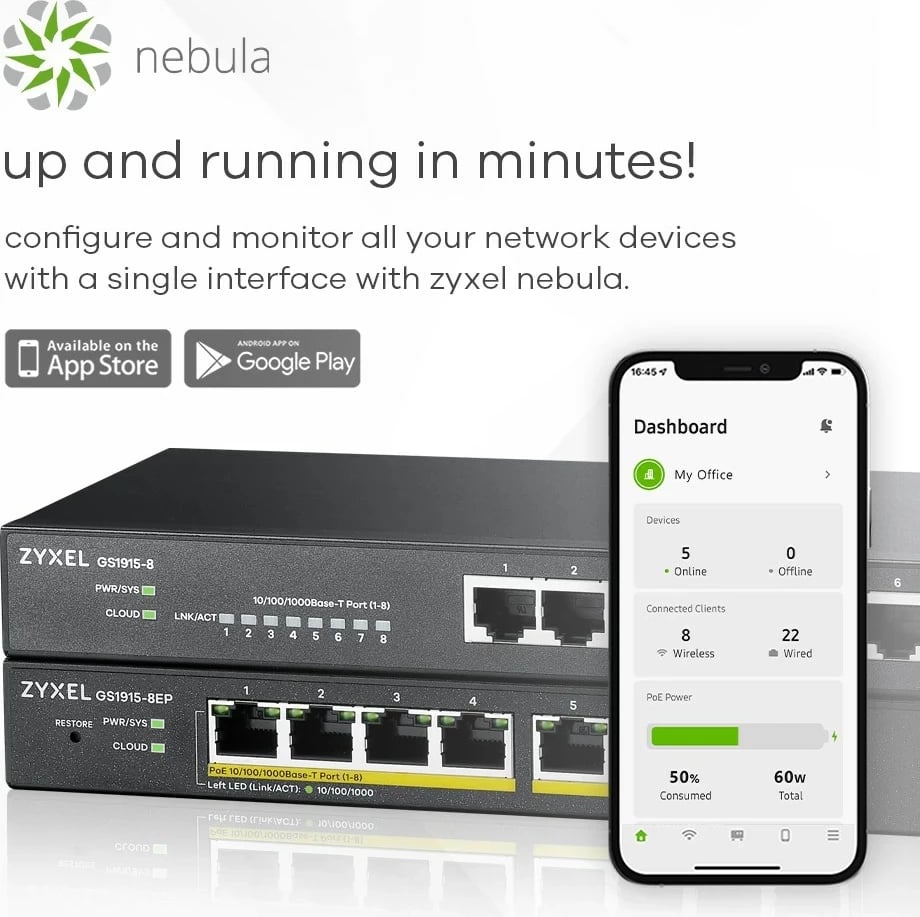 Switch ZyXEL GS1915-8 i zi