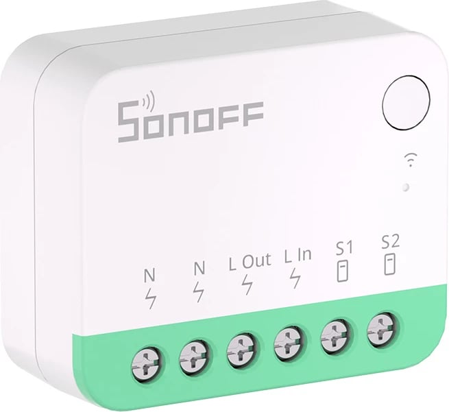Switch smart Sonoff MINIR4M, Matter, Wi-Fi, i bardhë
