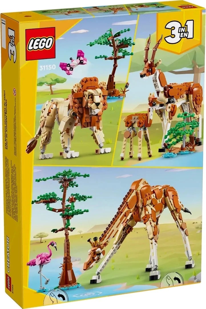 Set LEGO Creator 3 në 1 31150 Wild Safari Animals