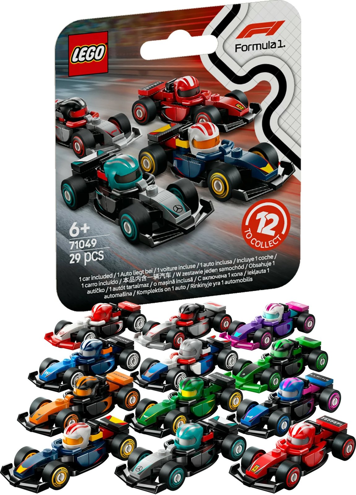 Set ndërtimi LEGO F1 71049, 29 pjesë, shumëngjyrëshe