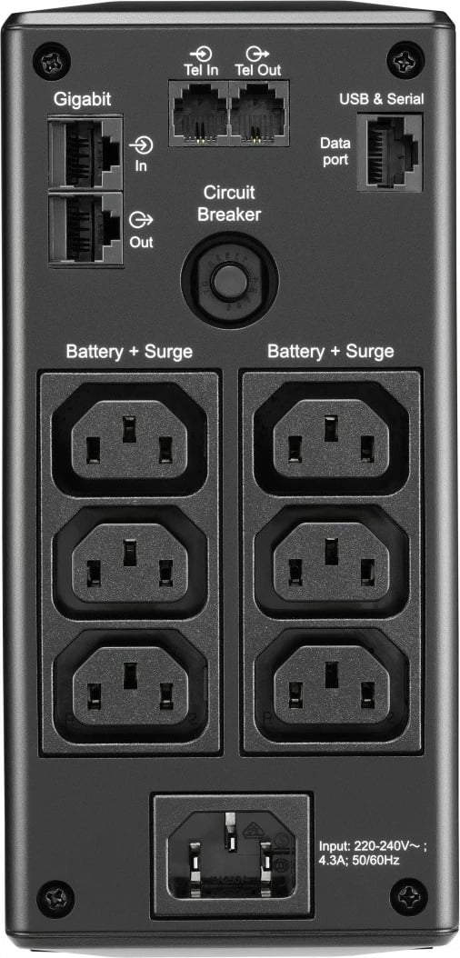 Kasë UPS APC BR650MI Back Pro 650VA, 6xC13, AVR, LCD, E zezë