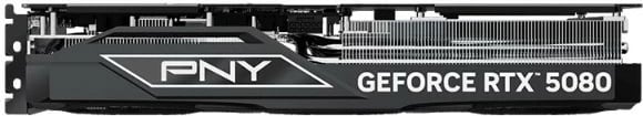 Kartelë grafike PNY GeForce RTX 5080 Overclocked Triple Fan, 16GB DDR7, 256-bit, e zezë