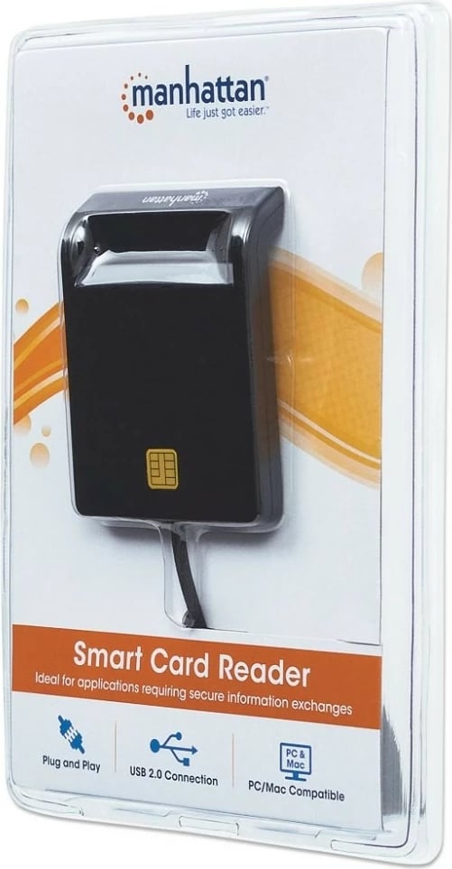 Lexues kartelash të mençura Manhattan 102049, USB 2.0, i zi