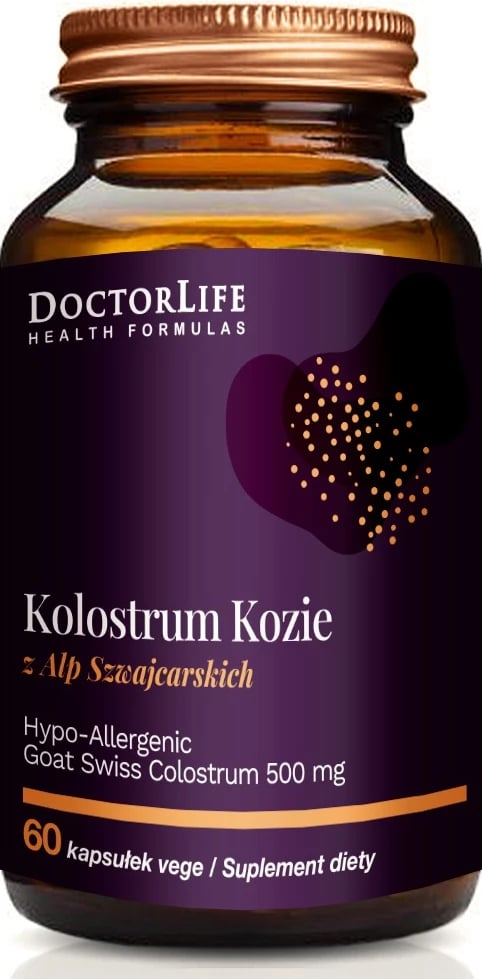 Suplement ushqimor Doctor Life Goat Colostrum 500mg, 60 kapsula