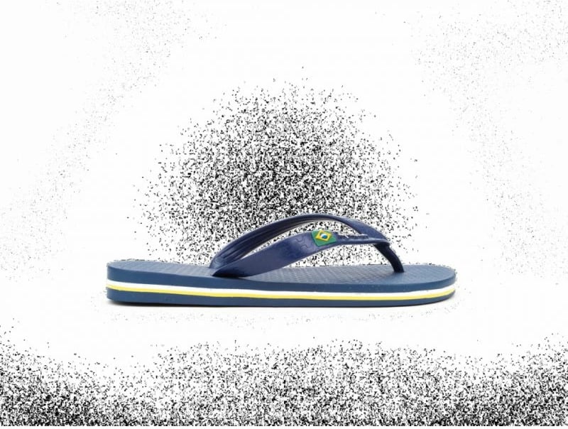 Flip-Flops Iguana për meshkuj dhe femra, të kaltra