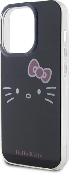 Mbështjellës Hello Kitty IML Kitty Face për iPhone 13 Pro Max, i zi