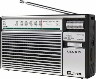 Radio portabile Eltra Lena 5, MP3 USB SD, Silver