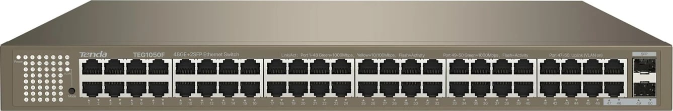 Switch Tenda TEG1050F, Gigabit Ethernet, Gri