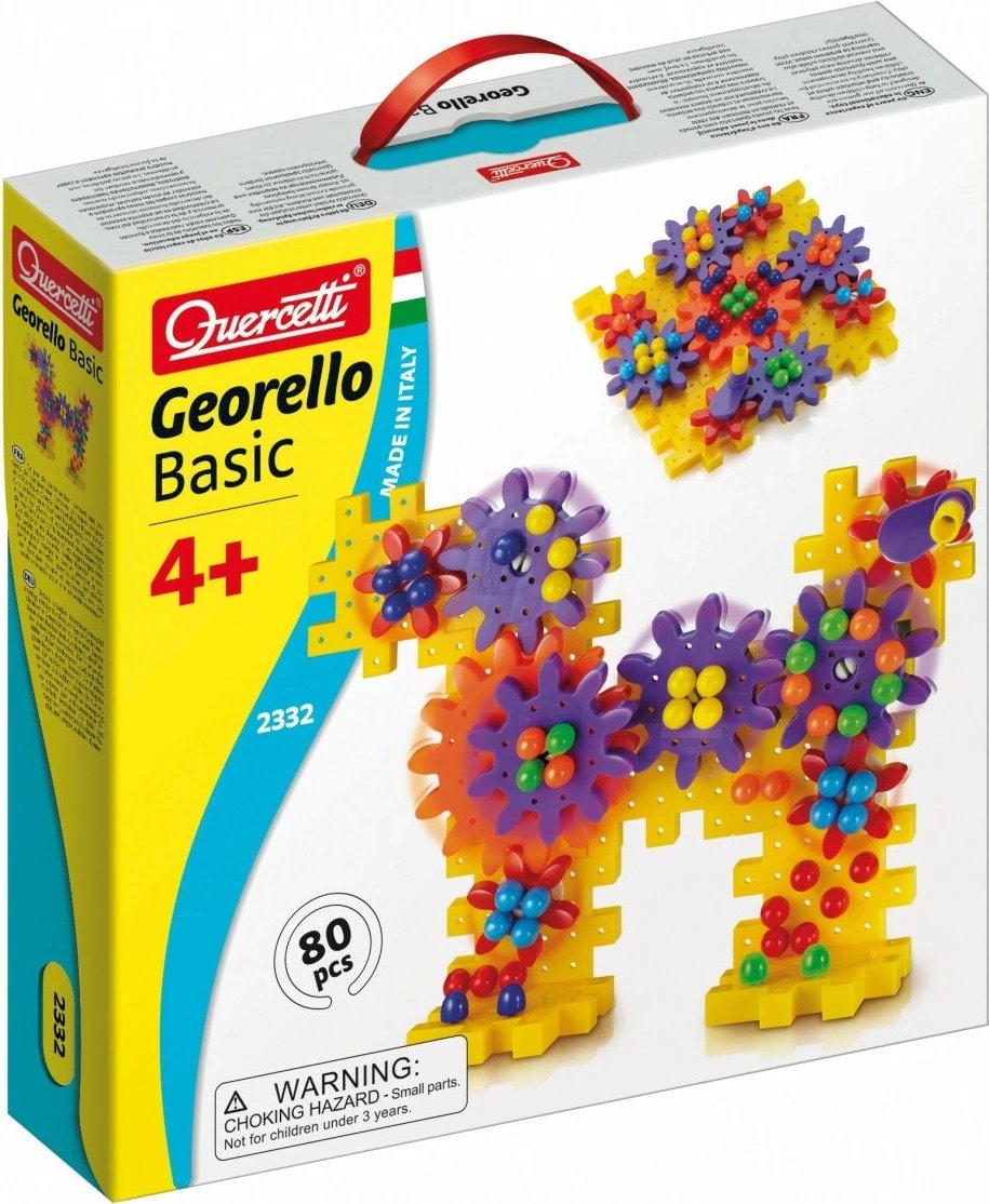 Set ndërtimi Quercetti Georello Basic 80 pjesë, plastikë, shumëngjyrëshe
