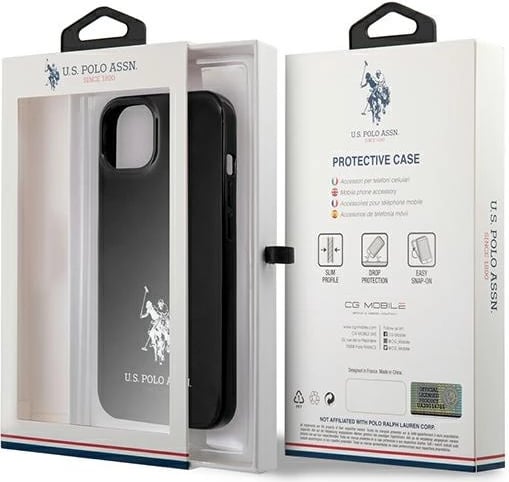 Mbështjellës U.S. Polo Assn. USHCP13SUMHK për iPhone 13 mini, Hardcase, i zi