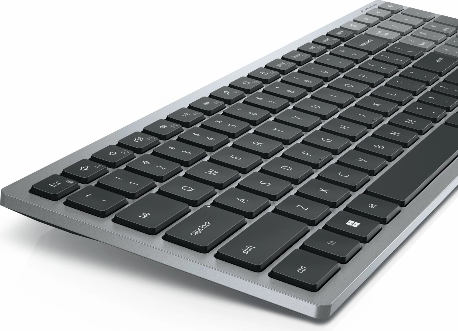 Tastierë DELL KB740, Wireless, RF Wireless + Bluetooth, Scissor key switch, QWERTZ, Gri, Zi