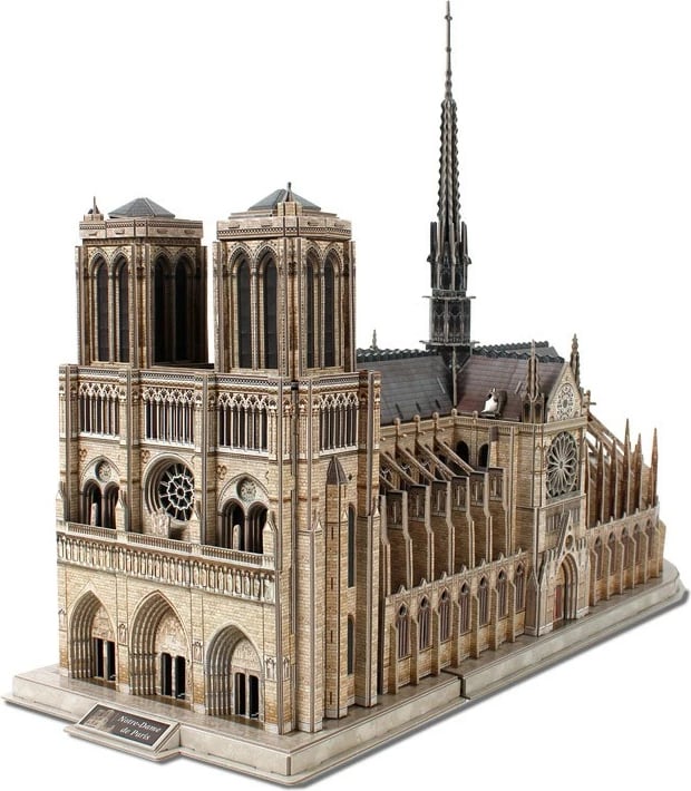 Puzzle 3D Cubic Fun Notre Dame Cathedral, 293 pjesë