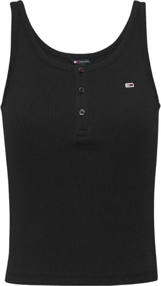 Top femra Tommy Hilfiger Jeans, e zezë