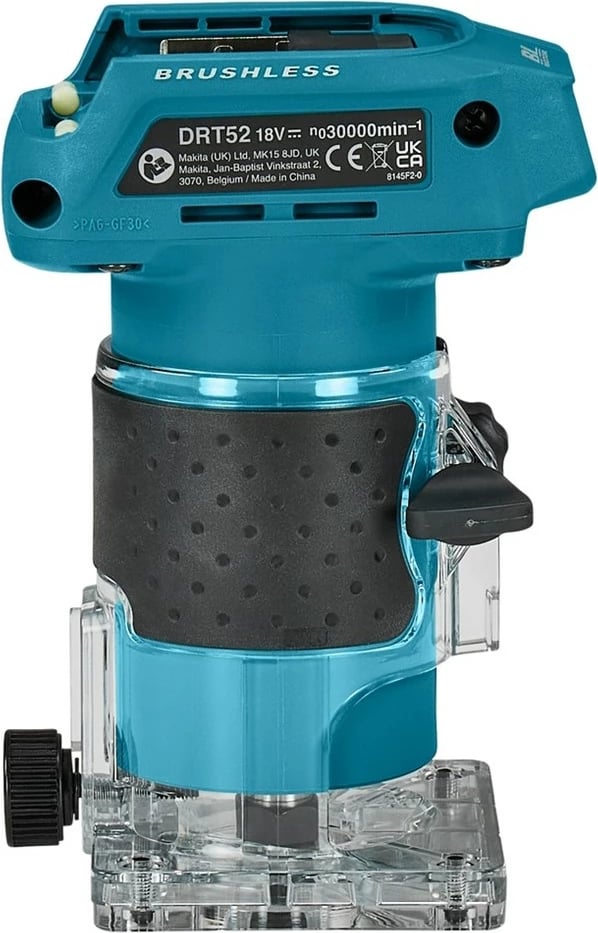 Freze me bateri Makita DRT52Z, 18V, kaltër/zezë