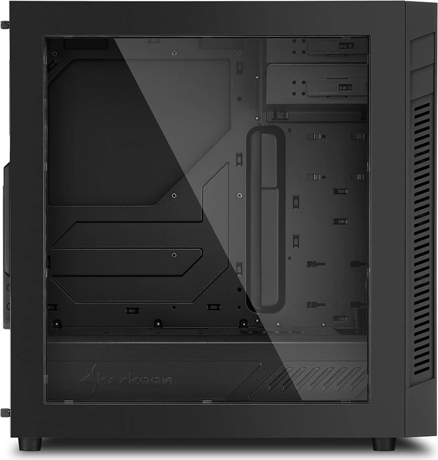 Kasë Sharkoon S25-W, Midi Tower, ATX, micro ATX, Mini-ITX, e zezë