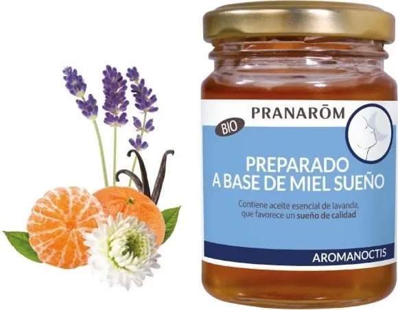 Suplement ushqimor me mjaltë Pranarôm Aromanoctis Honey Sleep Base 100ml