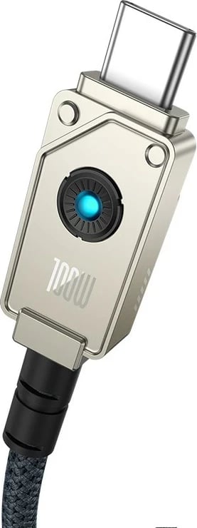 Kabllo USB Baseus Unbreakable 1 m, USB A në USB C, Bardhë