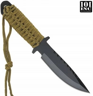 Thikë taktike 101 INC Combat Recon 7 Model A, 180 mm, Metal, Gjelbër