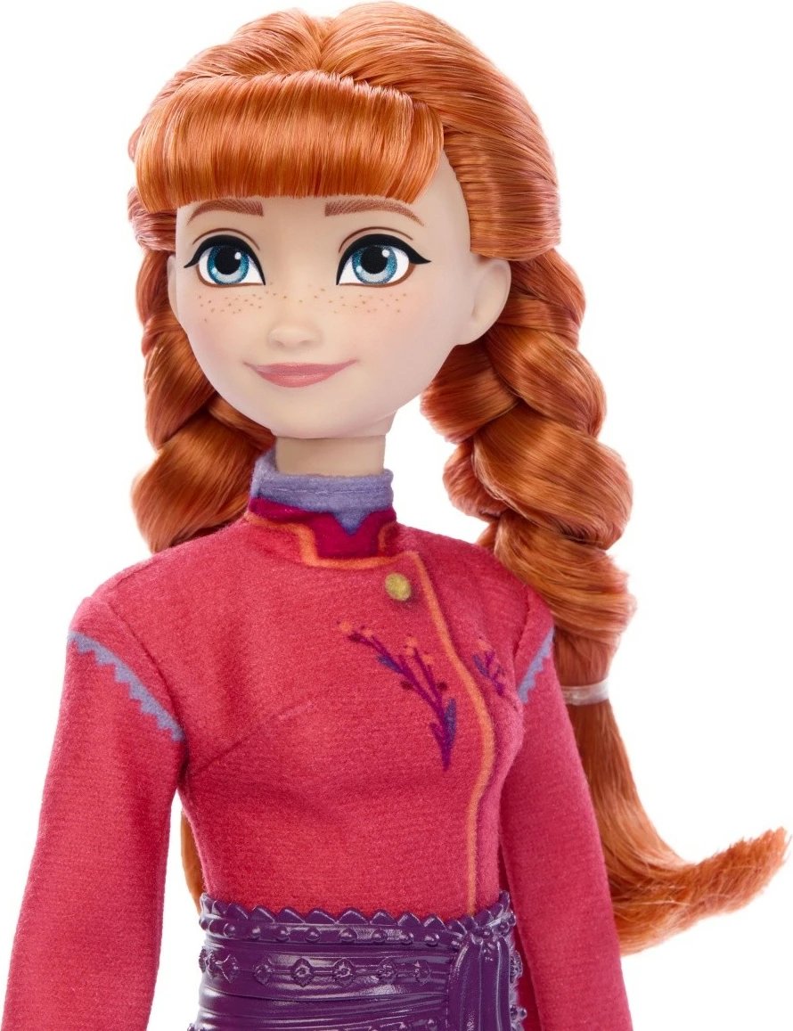 Kukull Anna Disney Frozen me ujk të vogël dhe aksesorë, Mattel JFG17