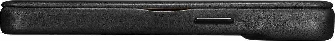 Mbështjellës iCarer Oil Wax Premium Leather Folio për iPhone 14 Plus, MagSafe, i zi Mbështjellës iCarer Oil Wax Premium Leather Folio për iPhone 14 Plus, MagSafe, i zi