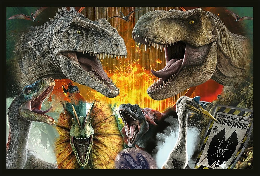Puzzle për fëmijë Trefl Jurassic World 2x200 pjesë, karton