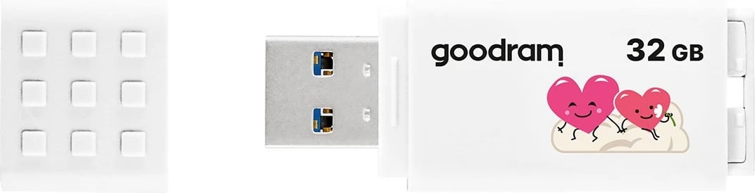 USB Goodram UME3 Valentine 32 GB, USB Type-A 3.2 Gen 1, Bardhë