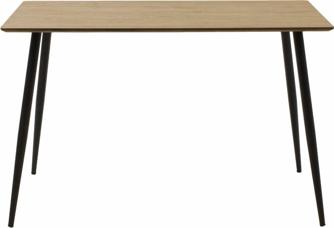 Tavolinë për ngrënie Cuba MDF ngjyrë sonoma-e zezë 120x70x76 cm