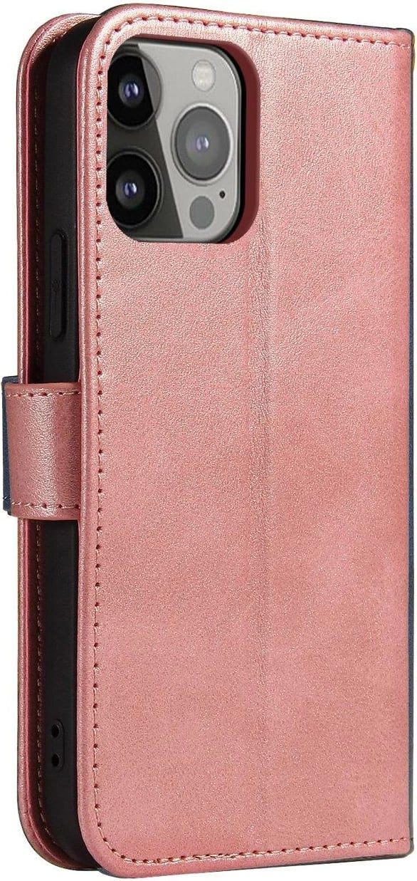 Mbështjellës Hurtel Magnet Case për Samsung Galaxy S24, me kapak dhe portofol, Rozë
