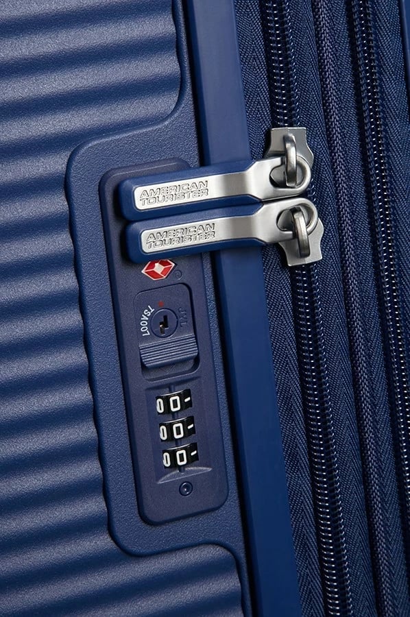 Valixhe American Tourister Spinner Expandable, 35.5 L, Polipropilen, Navy