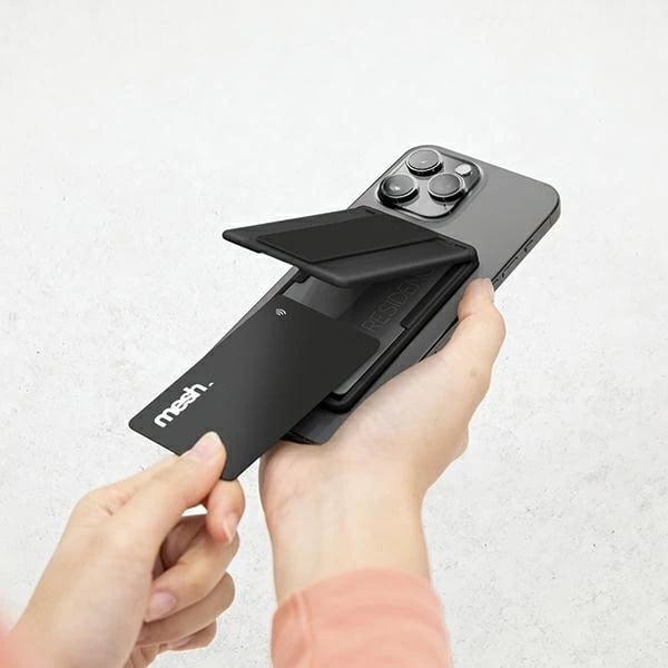 Mbështjellës magnetik për celular UNIQ Heldro ID me portofol, mbështetëse dhe rrip, Blu