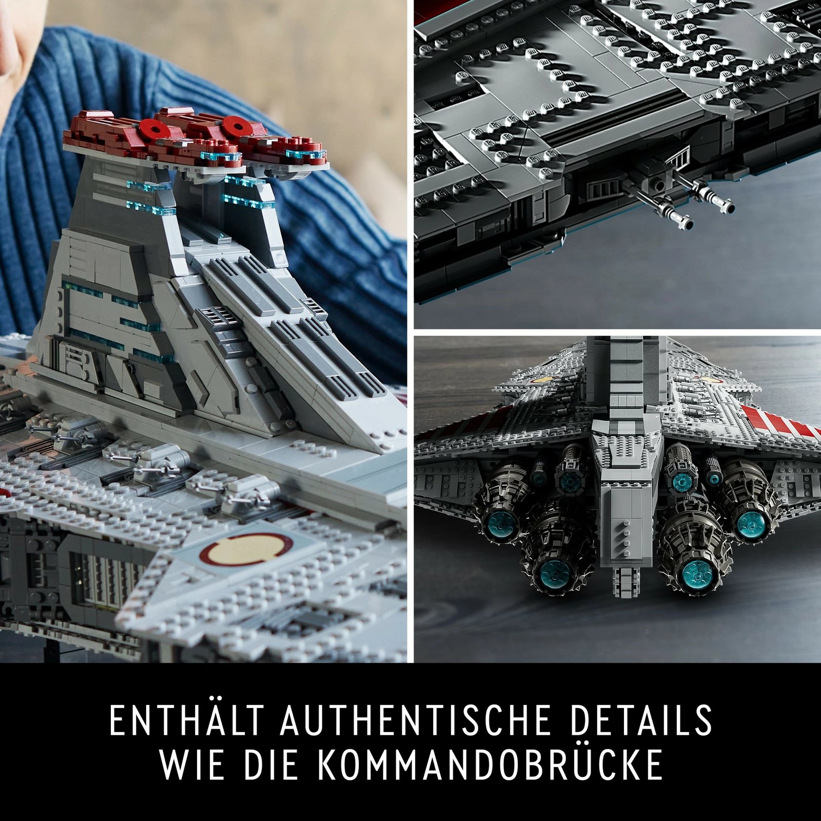 Set ndërtimi LEGO Star Wars Venator-Class Republic Attack Cruiser, 5374 pjesë, plastikë, shumëngjyrësh