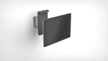 Mbajtës muri për tablet Durable 893323, rrotullim 360°, 7-13 inç, argjend