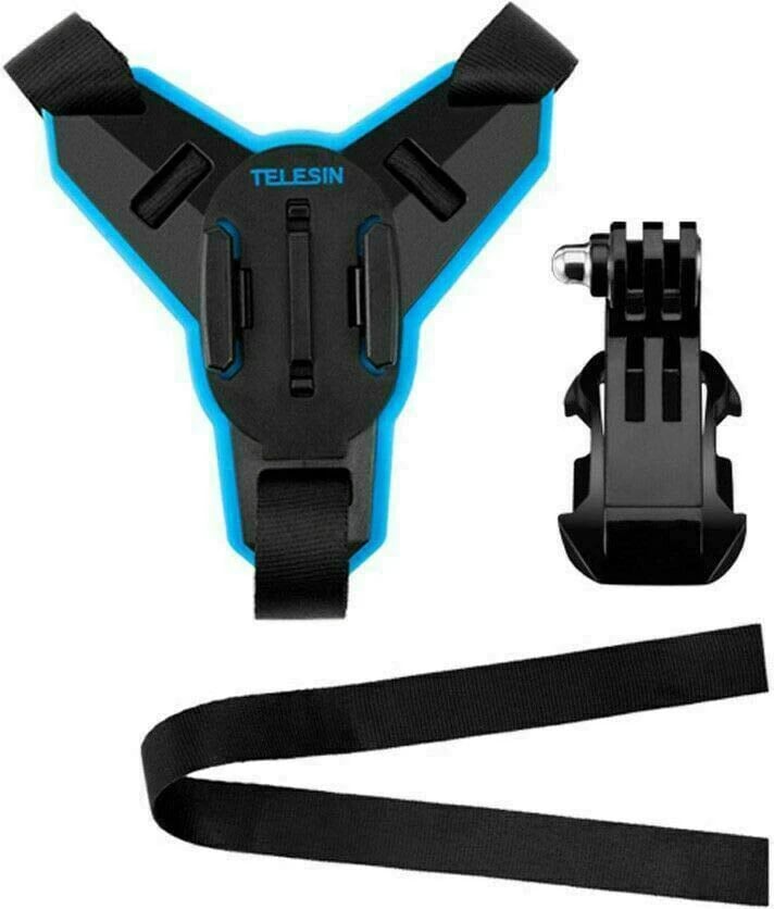 Mbajtës helmete për kamera sportive Telesin GP-HBM-MT7 me J-Hook Mount, i zi