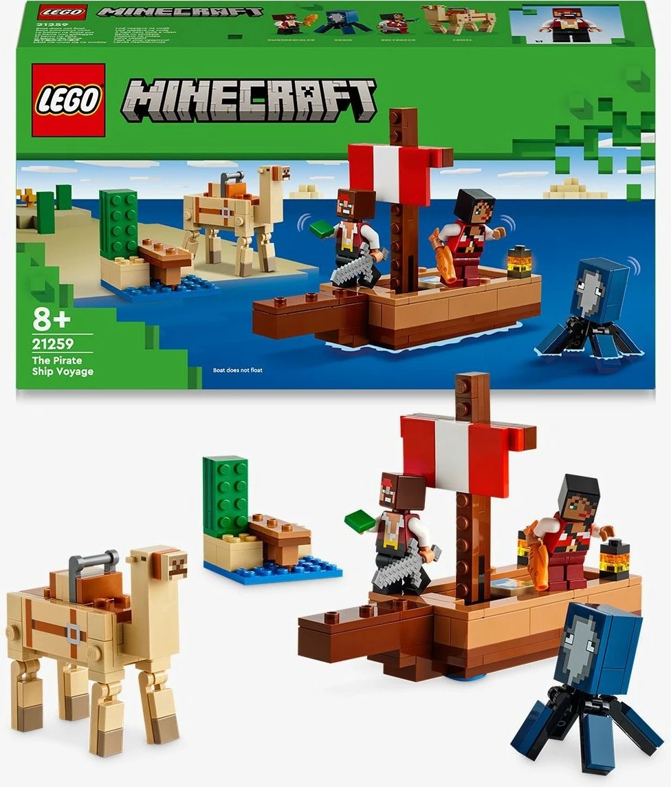 Set LEGO Minecraft 21259 Pirate Ship Voyage