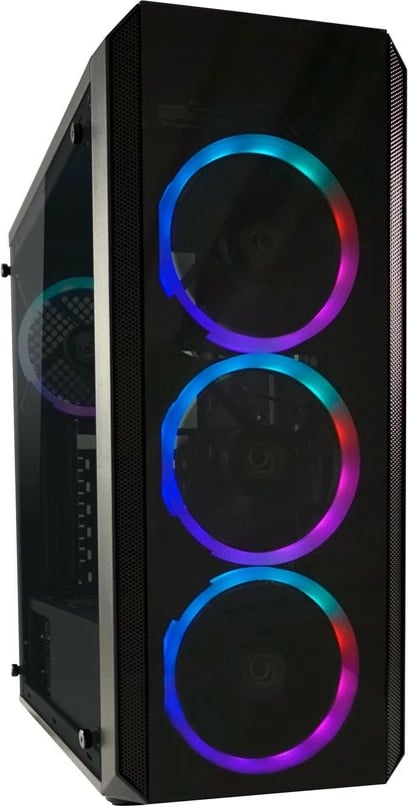 Kasë LC-Power 703B Quad-Luxx, midi tower, RGB