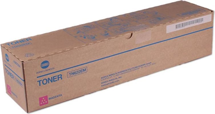 Toner, Konica Minolta, TN-622M A5E7350, rendiment deri 24,000 faqe, magenta, paketim 1 copë