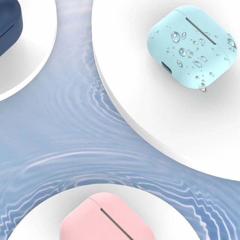 Mbështjellës Hurtel për AirPods Pro, silikon, Blu