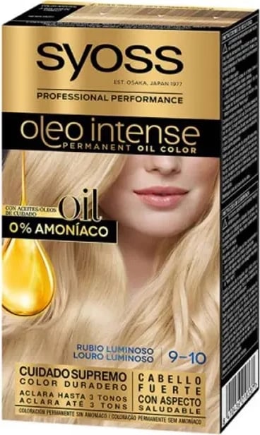 Ngjyrë për flokë Syoss Oleo Intense 9-10 Luminous Blonde unisex