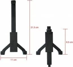 Mbajtës universal për tabletë ART RAMART AX-01, për veturë, 7-10", i zi