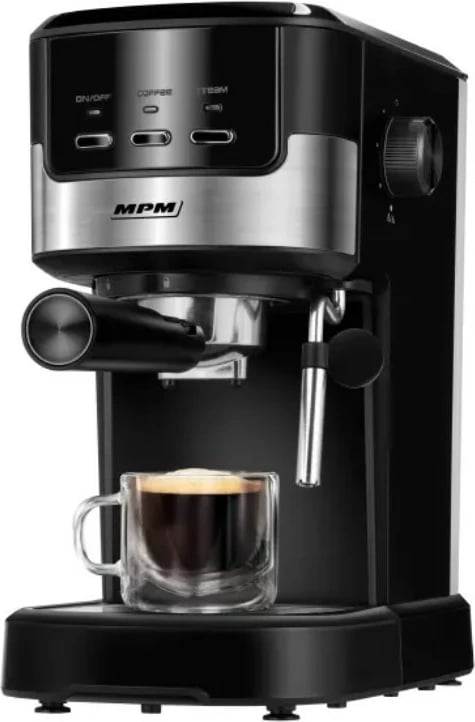 Makine kafeje me presion MPM MKW-13M, 1.2L, 15 bar, e zezë/argjendtë