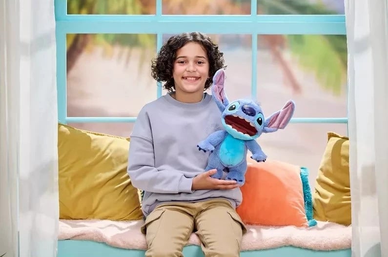 Kukull interaktive Disney Wow Stuff Real FX Chatty Stitch, Blu